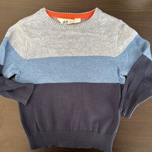 H&M Blue Crewneck Sweater Casual Knit